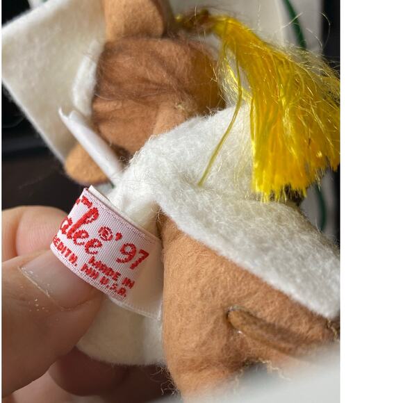 Annalee 3" GRADUATE Mouse With White Gown Vintage 1997 Doll In Box Home Decor - Picture 3 of 10